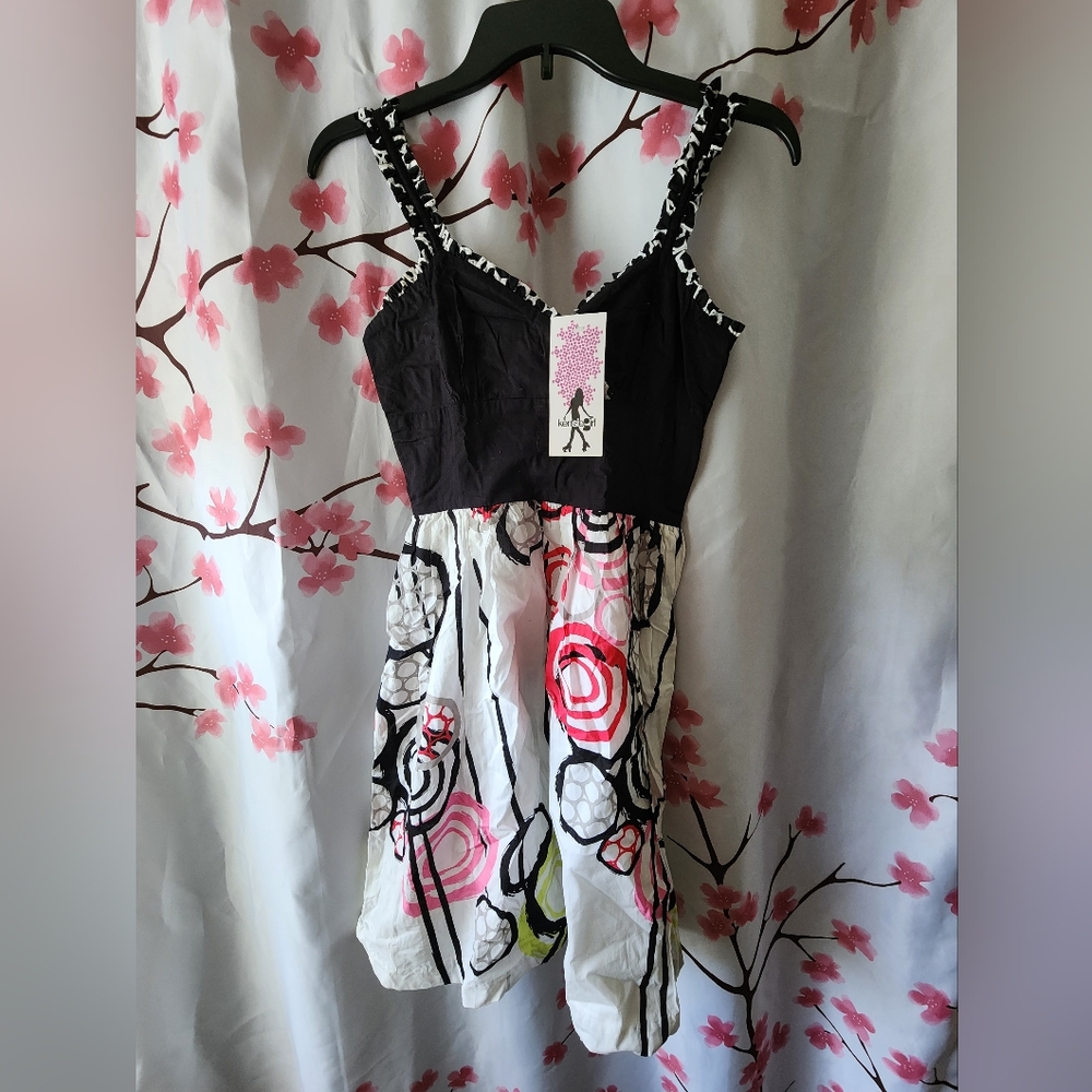 New With Tags Kensie Girl Women's Black White Dress Size XS